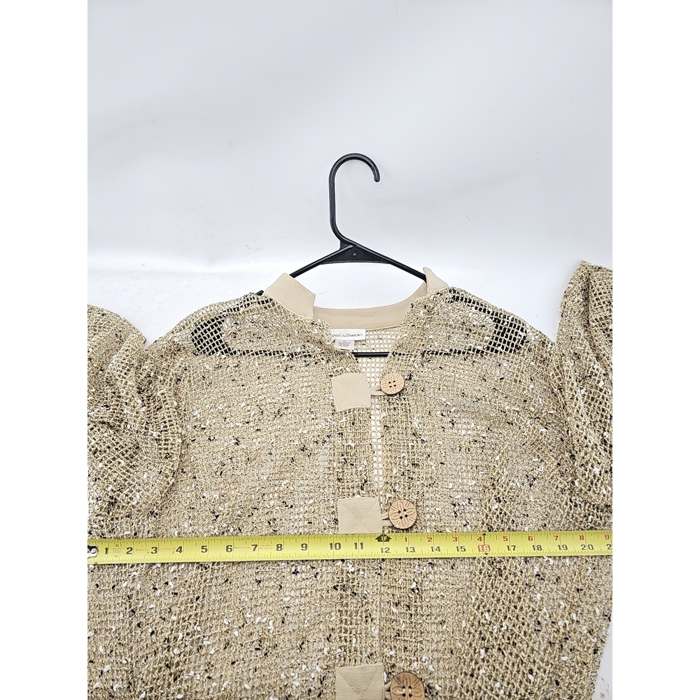 Draper's & Damon's Open Weave Button Cardigan - Picture 5 of 5